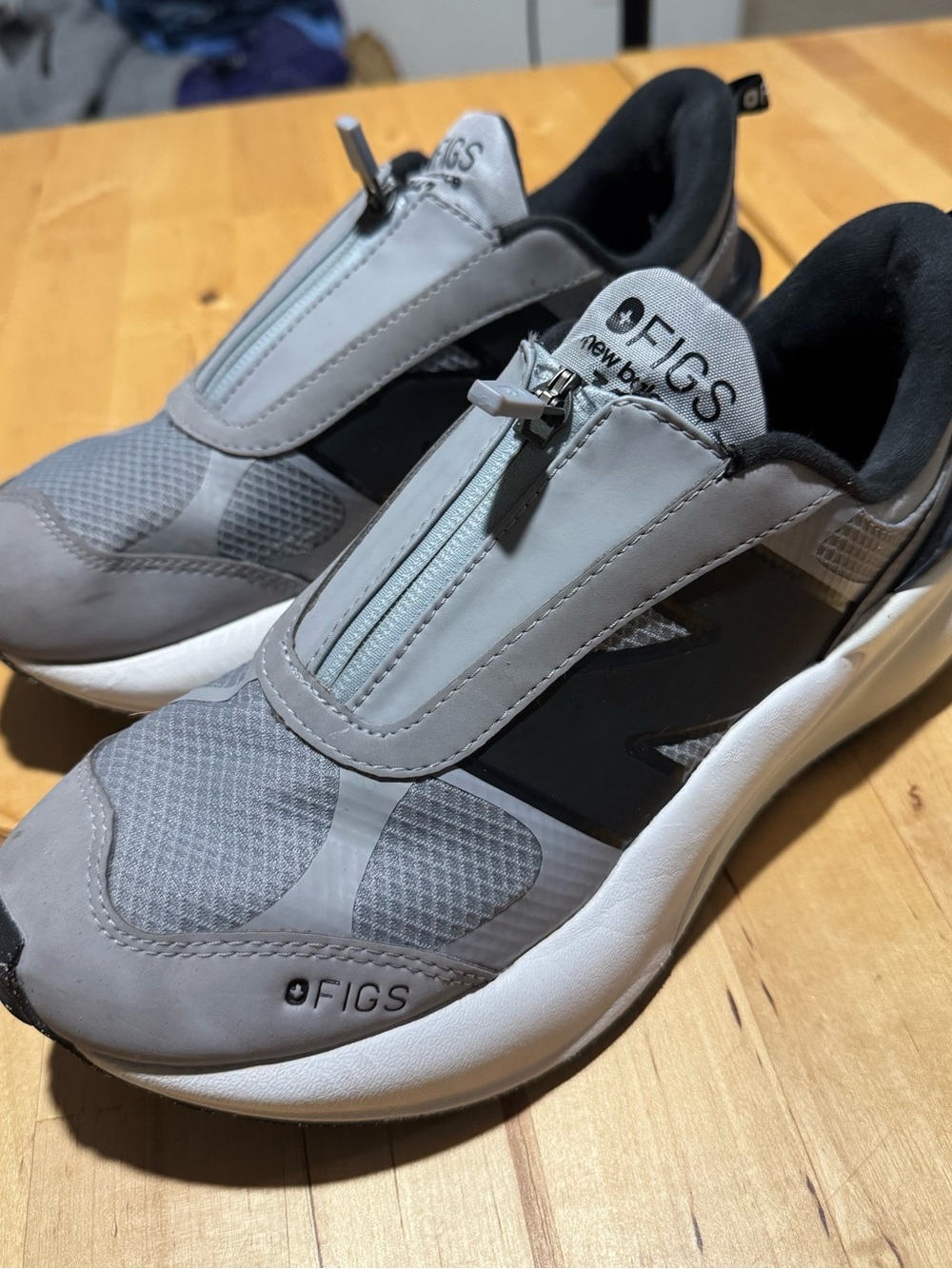 FIGS X New Balance 3447 Zip Graphite Sneakers
